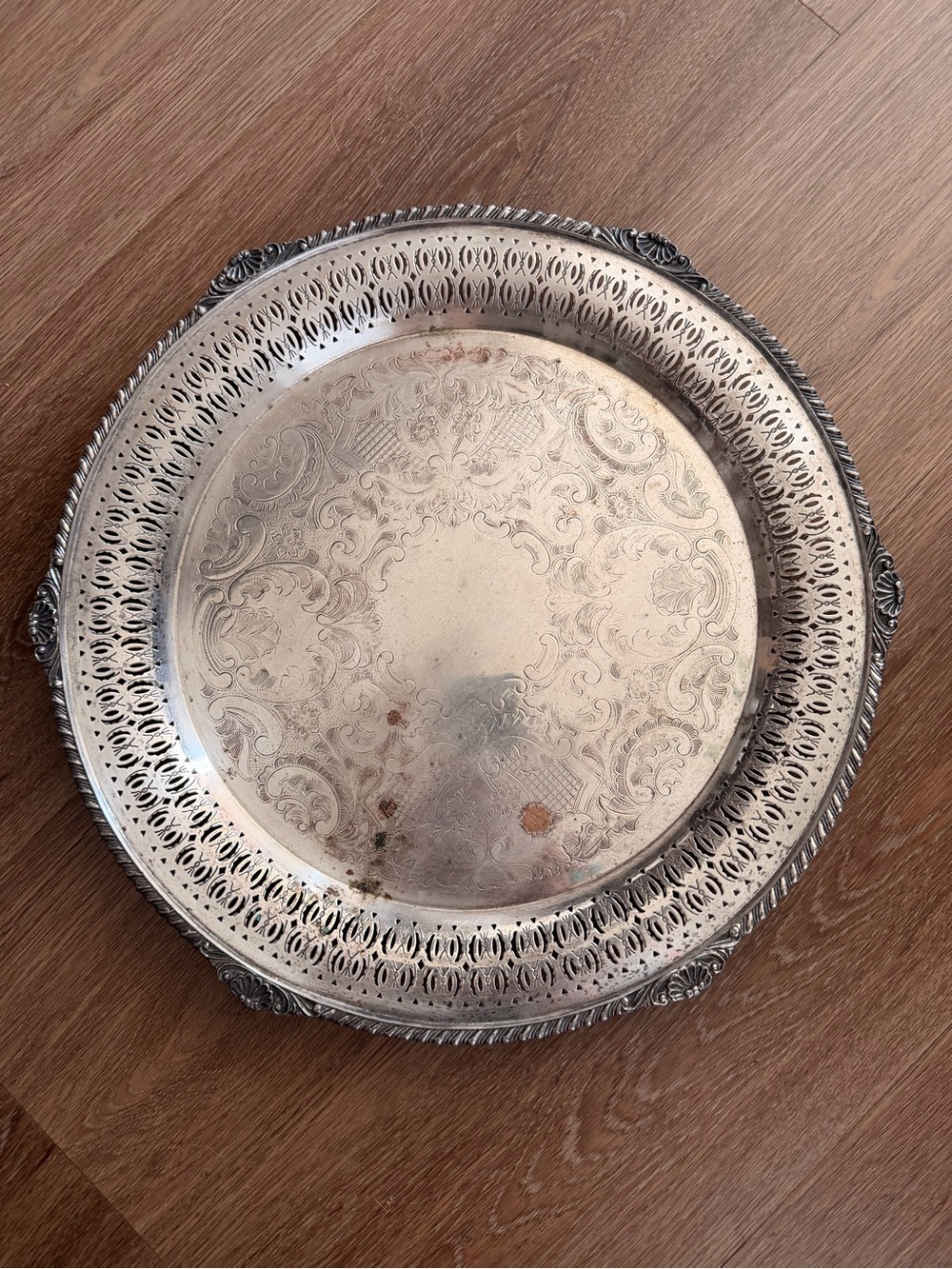 Marlboro Plate Silver plated Decorative Tray with Embossed Marking